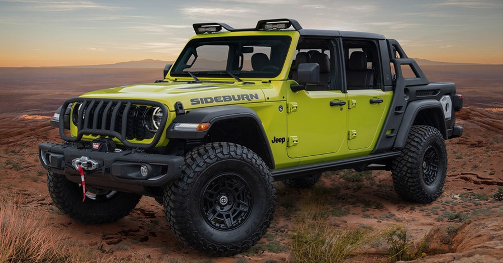 Jeep Reinvents the Pickup Truck with Gladiator Rubicon Sideburn Concept